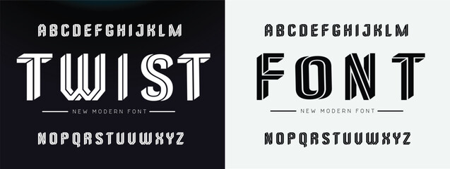 futuristic Abstract technology  alphabet font. Creative modern bold typography vector Illustration design