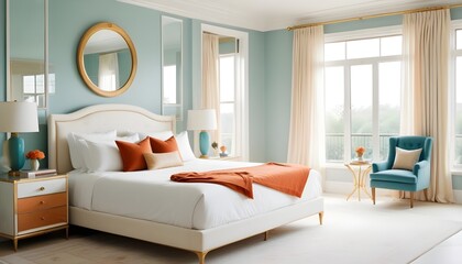 Photo interior modern design room 3d illustration