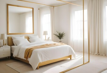 Photo interior modern design room 3d illustration