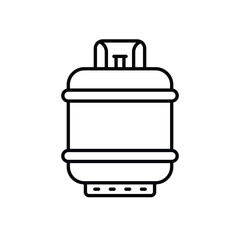 Gas cylinder vector icon