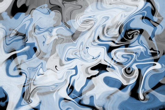 Abstract swirly backgrounds in blue and white tones