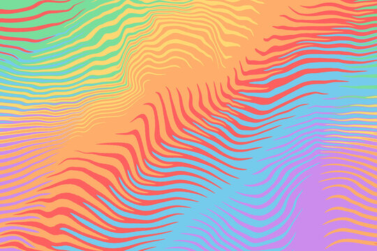 Vibrant wave pattern backgrounds for creative designs