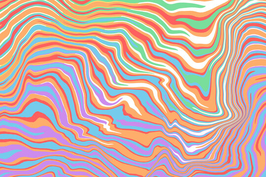 Abstract wavy backgrounds in vibrant multicolor