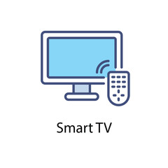 Smart TV vector icon