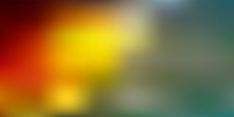 Light blue, yellow vector abstract blur backdrop.