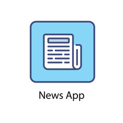 News App vector icon