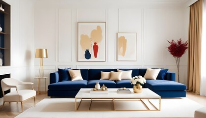 Photo interior modern design room 3d illustration