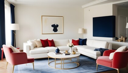 Photo interior modern design room 3d illustration