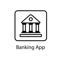 Banking App vector icon