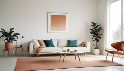 Photo interior modern design room 3d illustration