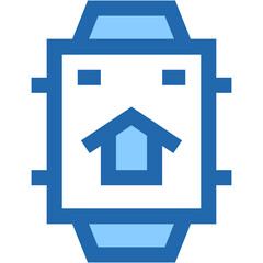 Vector Icon smart watch, electronics, device, control, technology