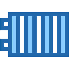 Vector Icon heater, radiator, connected, electronics, home automation