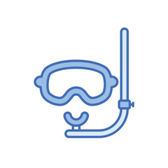 Snorkel vector icon