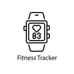 Fitness Tracker vector icon