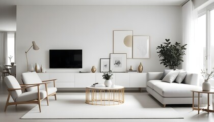 Photo interior modern design room 3d illustration