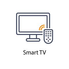 Smart TV vector icon