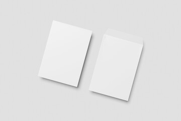 Blank C4 Envelopes Mockup