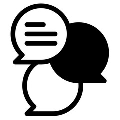 speaking, comment, dialogue, communication, chat box Icon