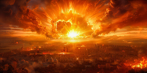 Fototapeta premium World collapse, doomsday scene