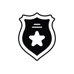 Police Badge vector icon