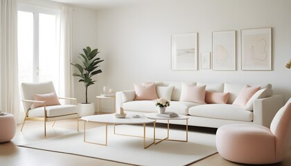 Photo interior modern design room 3d illustration