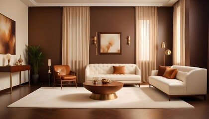 Fototapeta premium Photo interior modern design room 3d illustration