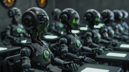 Fototapeta premium The Robotic Classroom Setting