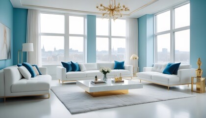 Photo interior modern design room 3d illustration