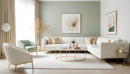 Photo interior modern design room 3d illustration