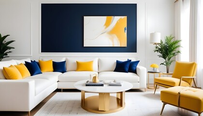 Photo interior modern design room 3d illustration