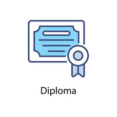 Diploma vector icon