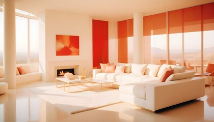 Fototapeta premium Photo interior modern design room 3d illustration