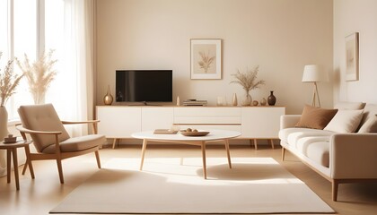 Fototapeta premium Photo interior modern design room 3d illustration