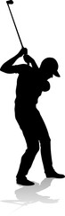Golfer Golf Sports Person Silhouette
