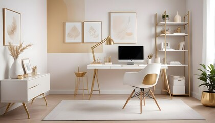 Photo interior modern design room 3d illustration