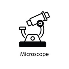 Microscope vector icon
