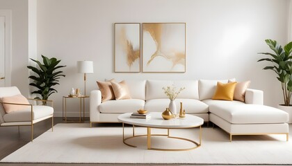 Fototapeta premium Photo interior modern design room 3d illustration