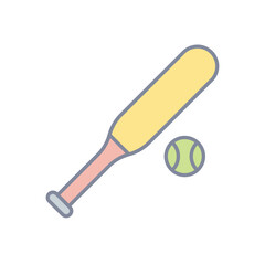 Baseball Bat vector icon