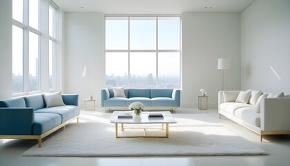 Photo interior modern design room 3d illustration