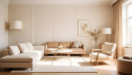 Photo interior modern design room 3d illustration