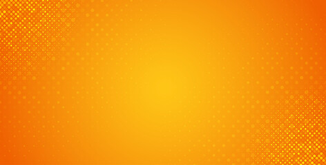 Abstract orange halftone dots background