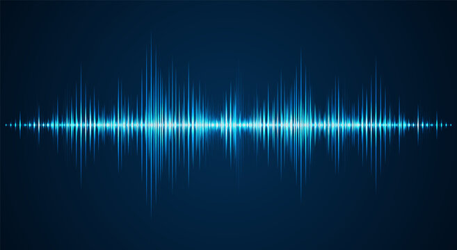 Sound wave background. Wave of musical soundtrack