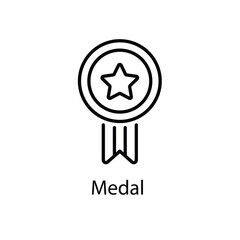 Medal vector icon 