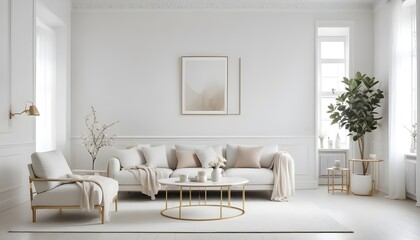Photo interior modern design room 3d illustration