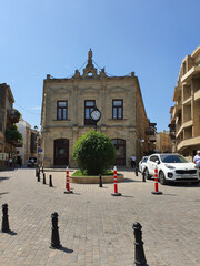 Obraz premium Nizami Street with the afternoon sun. Many tourists and local people go shopping on this walking street locates 