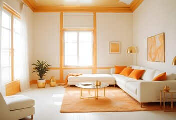 Photo interior modern design room 3d illustration