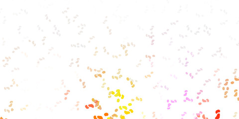 Light pink, yellow vector template with abstract forms.