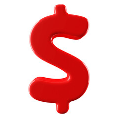 Icon 3D Dollar Symbol