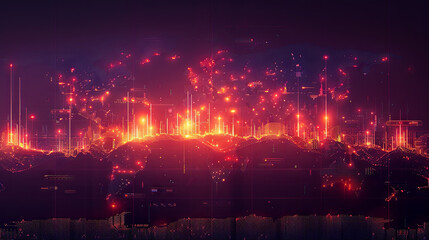 Fototapeta premium chart displaying investment financial data. Stock market graph with ascending candlesticks