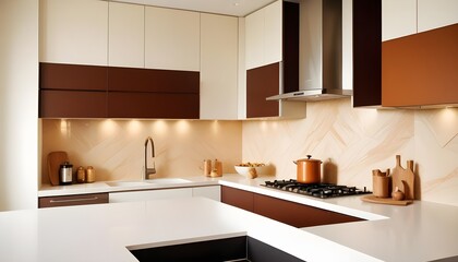 Fototapeta premium Photo interior modern design room 3d illustration